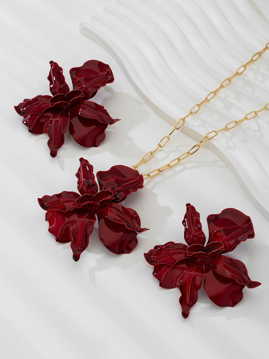 Flower Shape Earrings Accessories + Necklaces Accessories