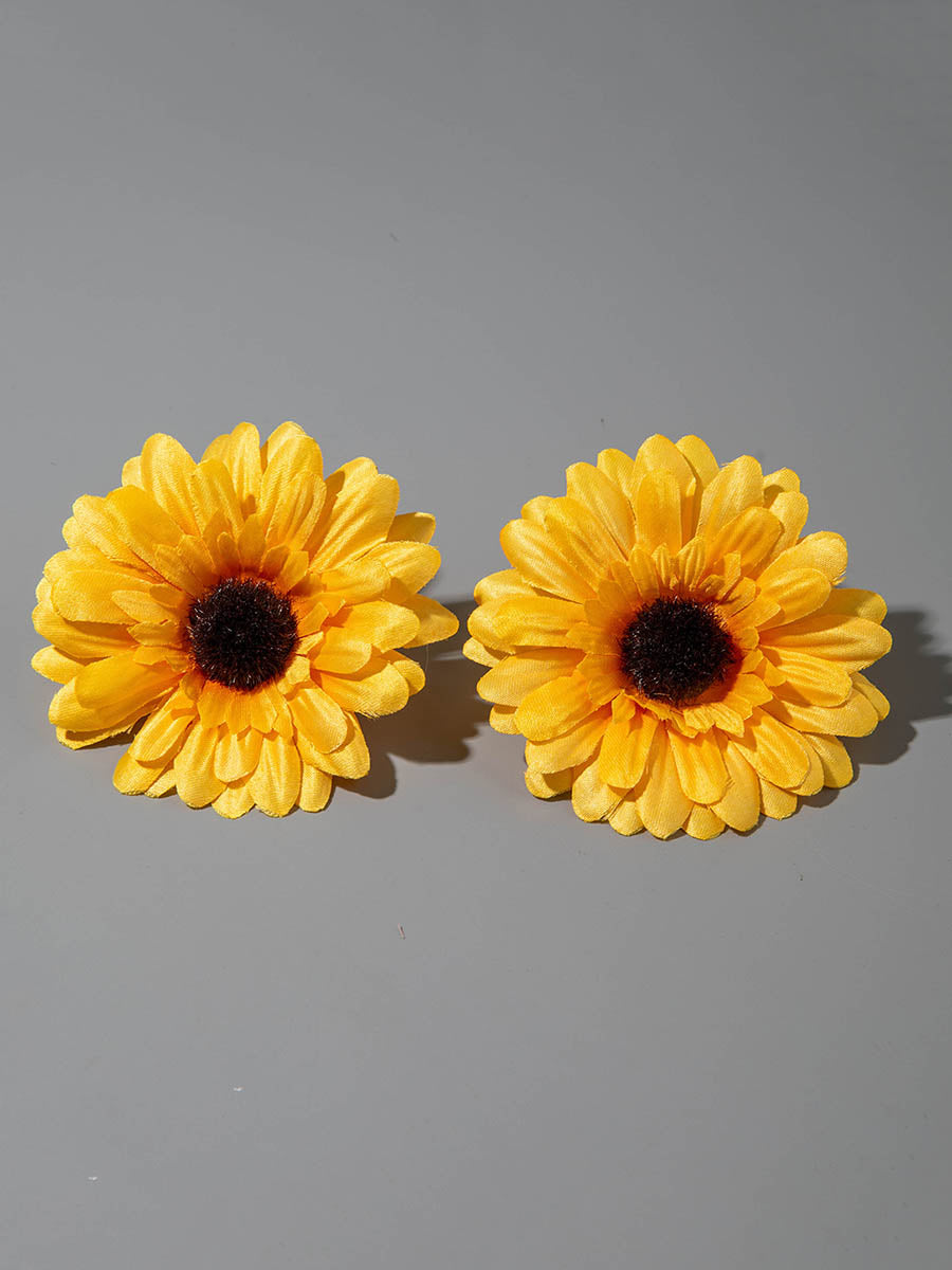 Flower Shape Drop Earrings