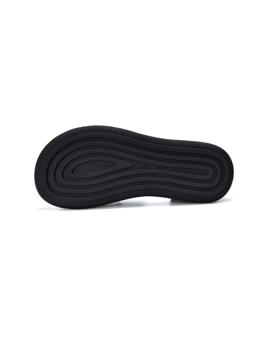 Women Summer Casual Soft Leather Flat Sandals