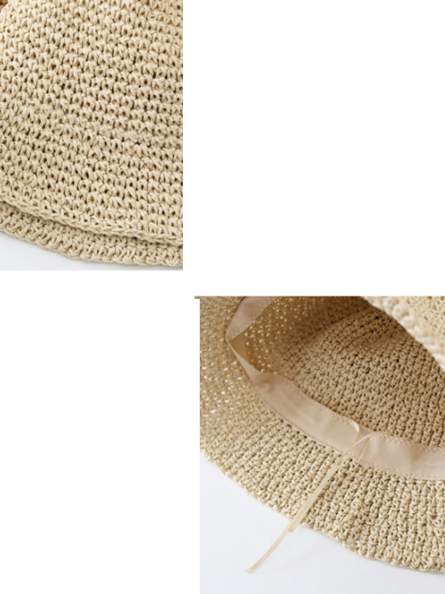 Women Summer Straw Weave Sunproof Hat