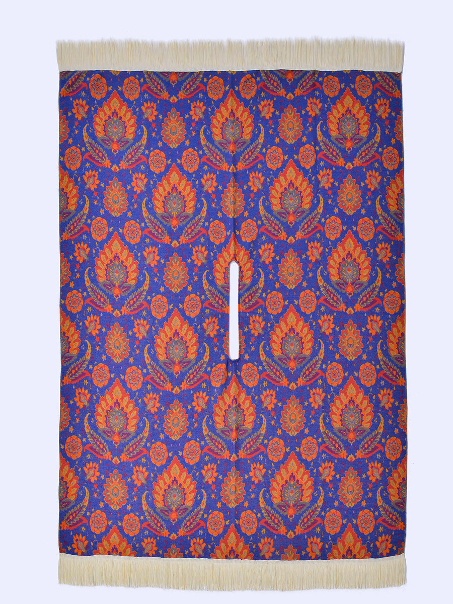 Women Vintage Jacquard Tassel Shawl