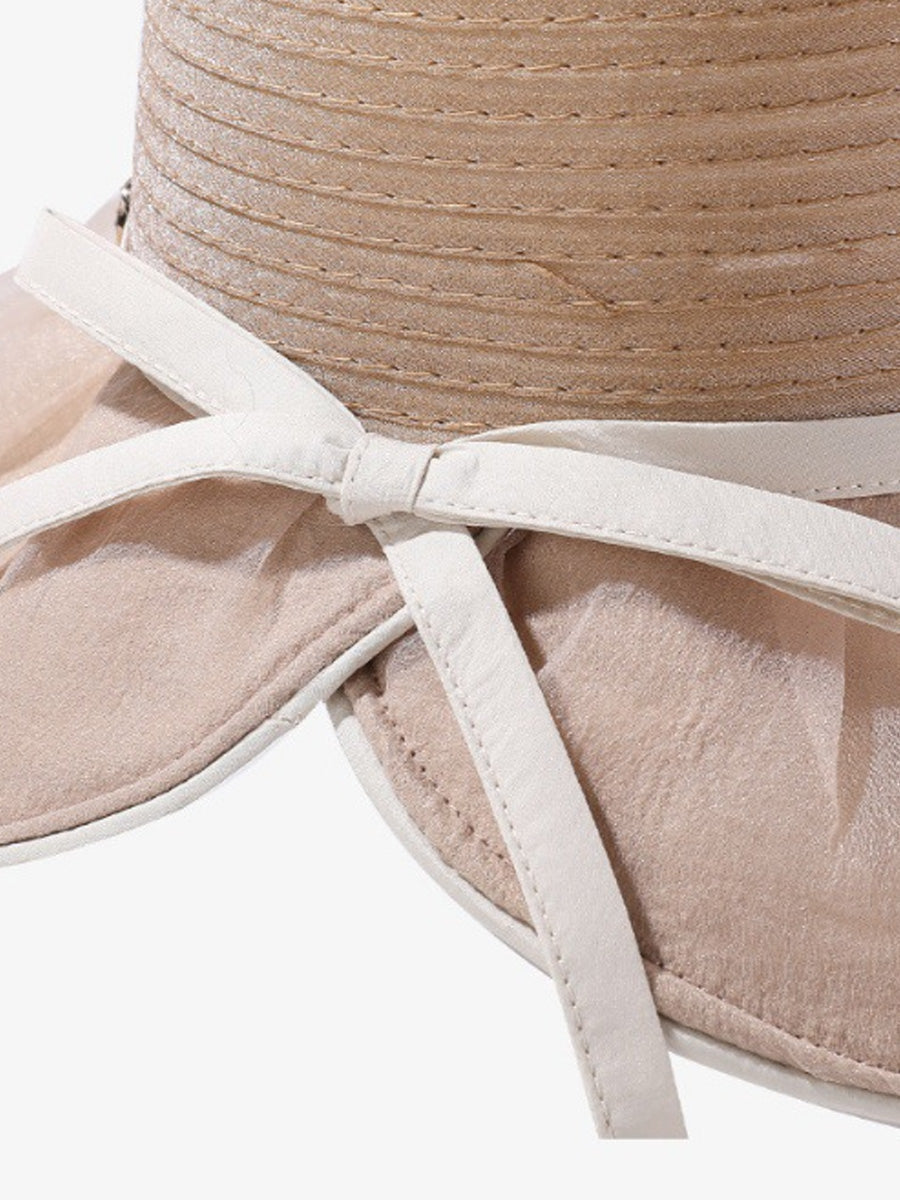 Women Summer Casual Beathable Sunproof Bow Hat