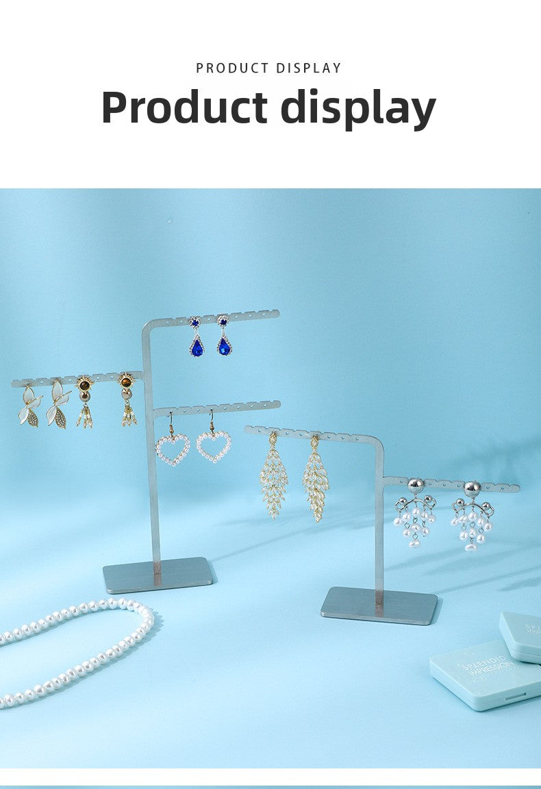 1 Piece Metal Jewelry Rack In Elegant Gold Finish For Stylish Accessories Display