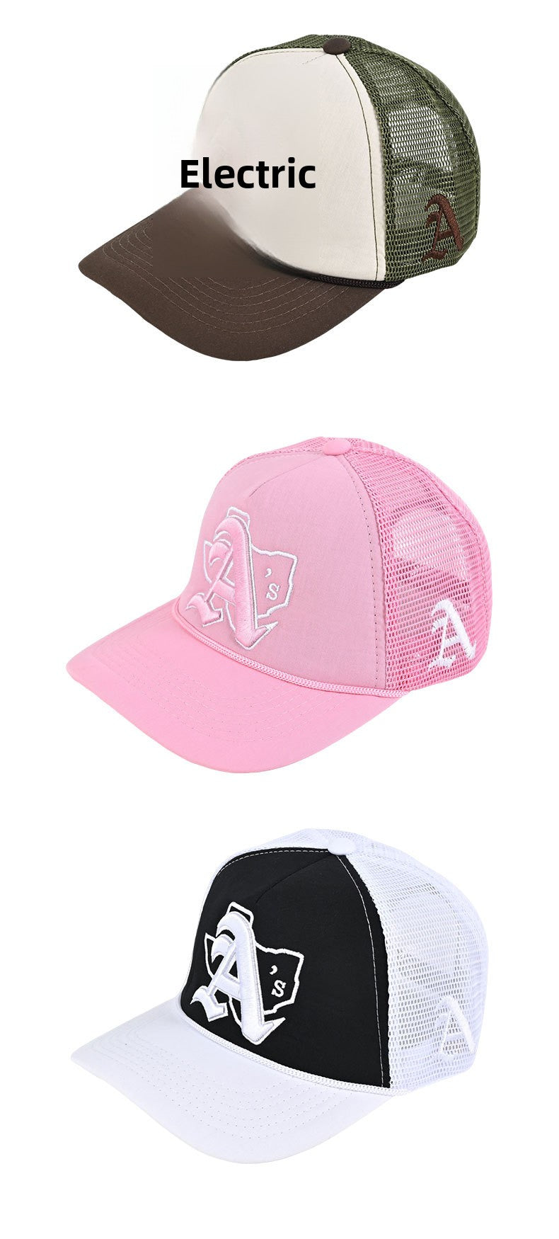 Embroidery Baseball Cap With Curved Brim In Natural Pink, Cotton Material For Spring & Summer Adults