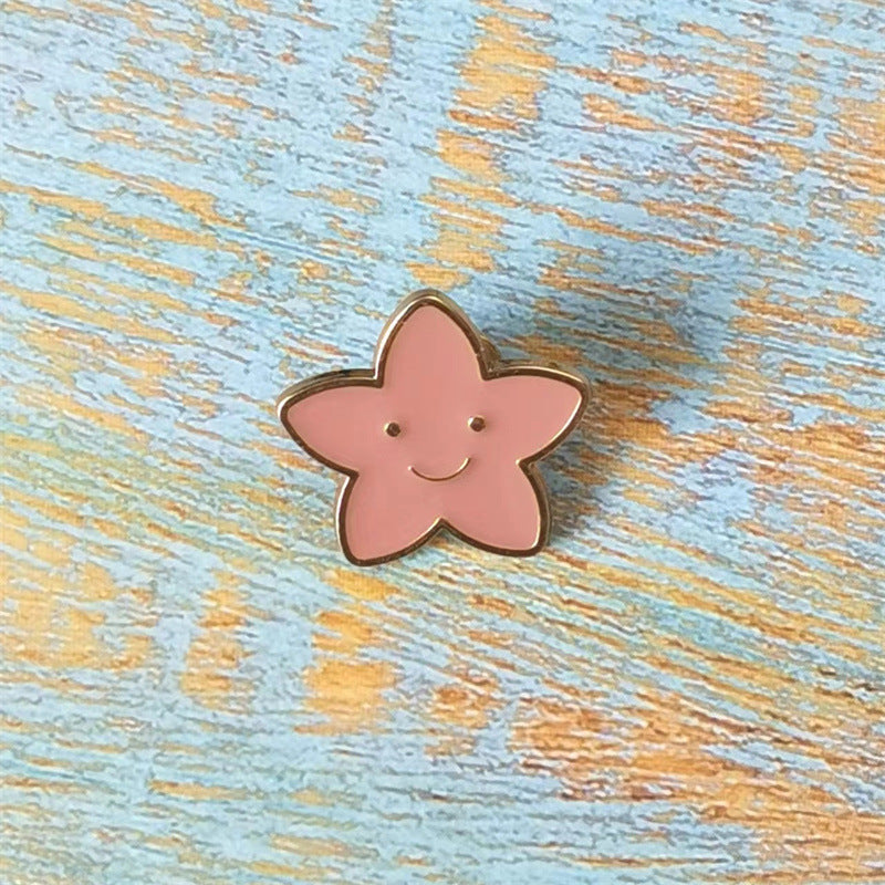 Smiley Face Pin Brooch In Durable Zinc Alloy, Stylish And Fun Accessory