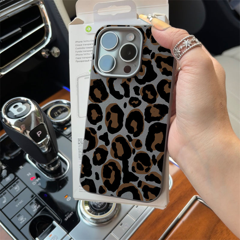 Leopard Pattern TPU Phone Case In Brown, Durable And Stylish Protective Cover
