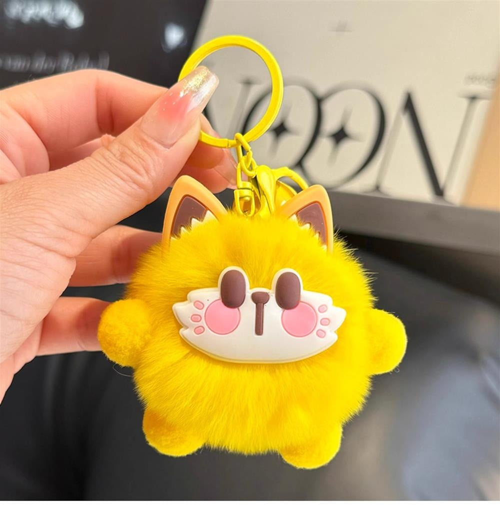 Cute Animal Pattern Hanging Ornament In White, Perfect For Adding Charming Decor