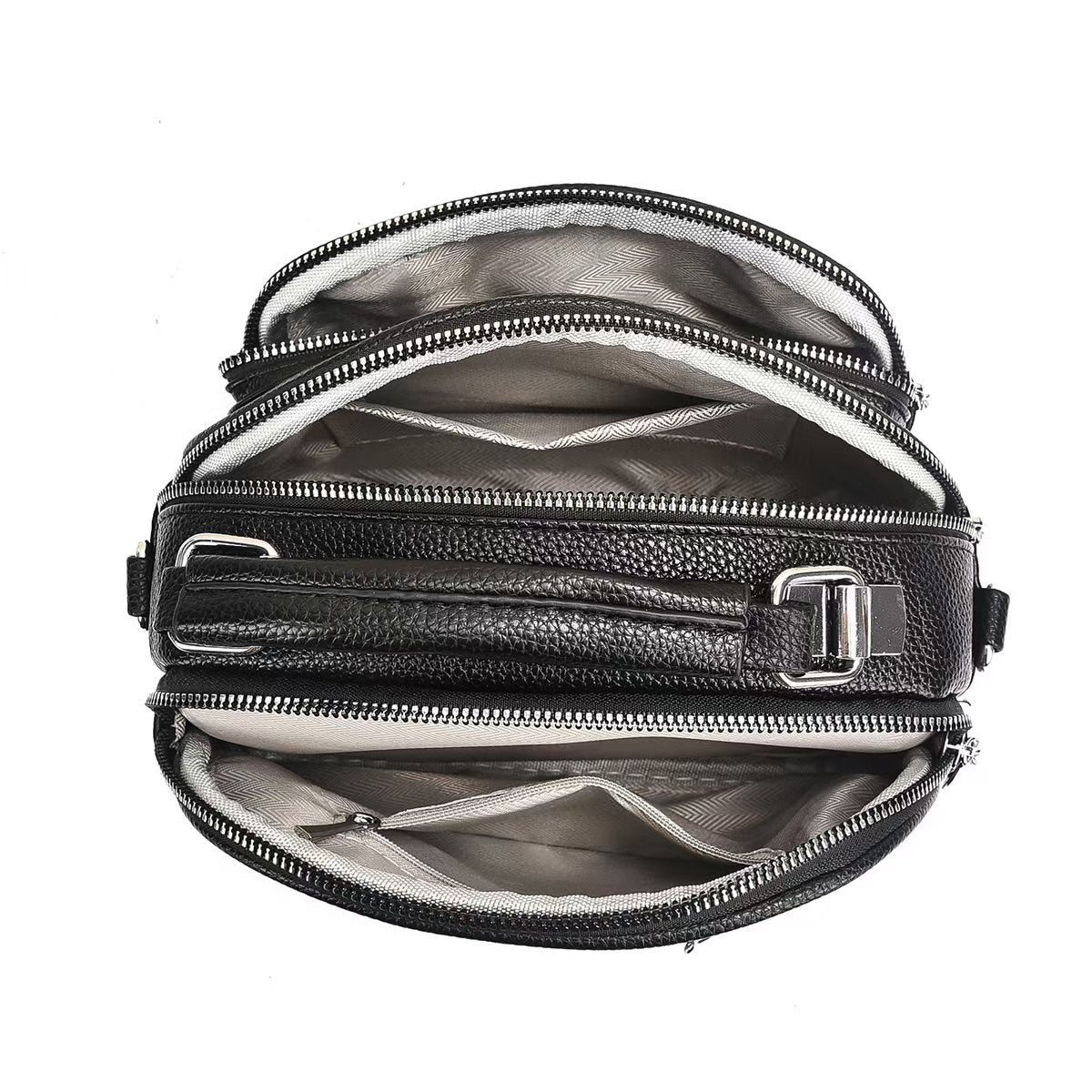 Round PU Leather Shoulder Bag For Women, Perfect For Spring And Summer