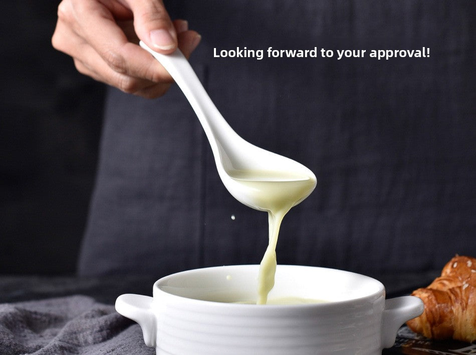 Ceramics Tableware Spoon For Kitchen And Drinking Utensils