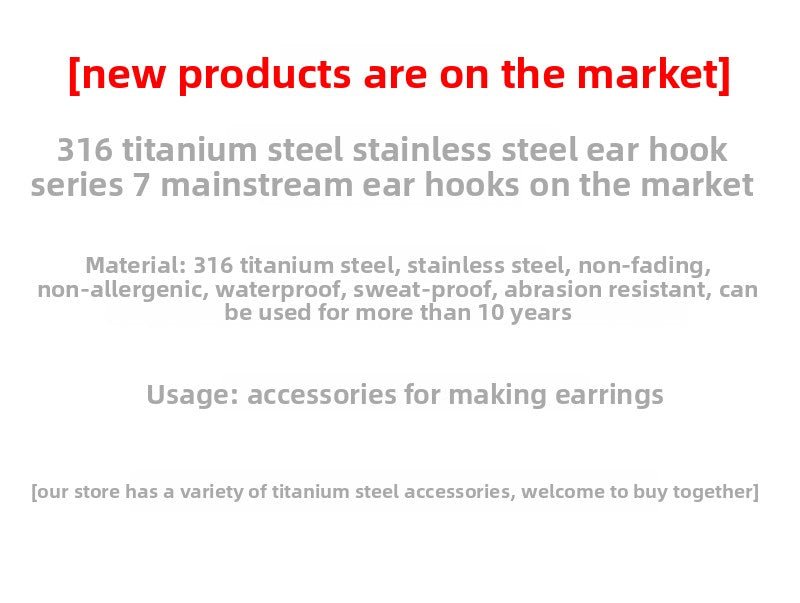 316 Stainless Steel Earring Findings In Simple Style Jewelry Accessories