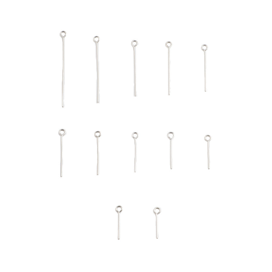 100 PCS/Package 304 Stainless Steel Bead Needle In Steel Color For Jewelry Accessories