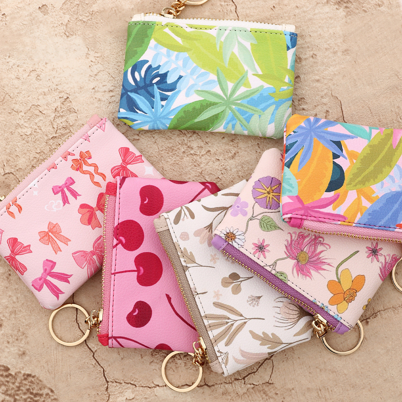 Artificial Leather Bow Tie Small Wallet For Women, Stylish And Compact Design