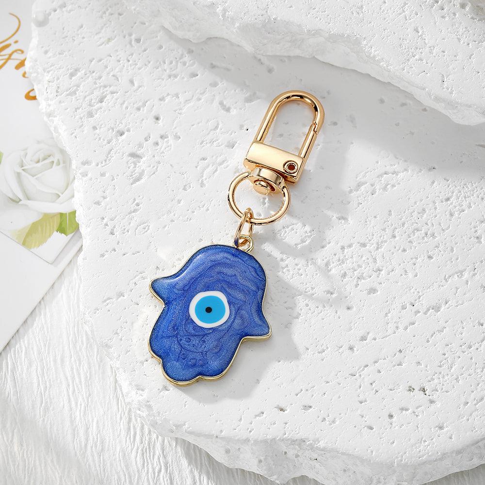 Devil's Eye Handmade Alloy Key Chain In Casual Style, 1 Piece, Perfect For Park Use
