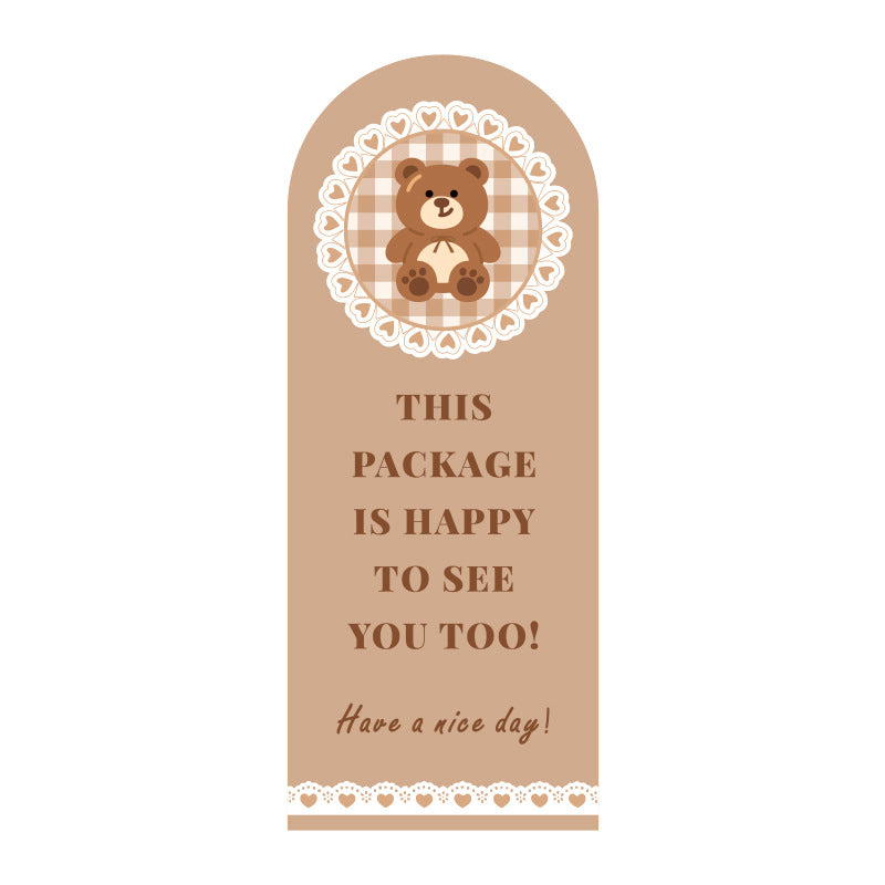 Little Bear Love Charms Set With 50 Pieces, Perfect For Card Stickers And Craft Projects
