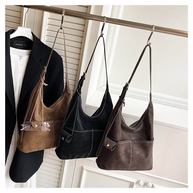 Square Flannel Tote Bag For Women, Stylish And Durable Shoulder Bag