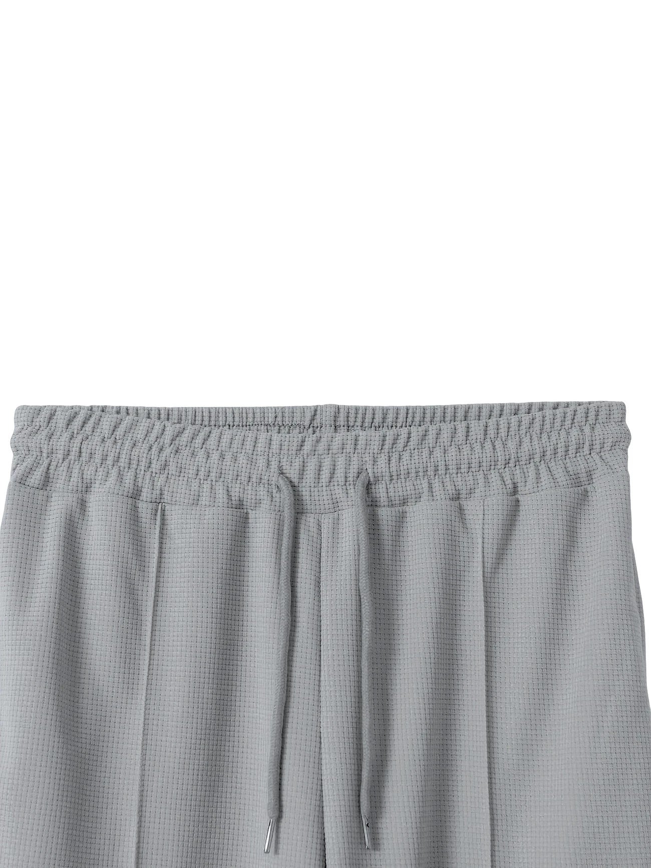 Solid Color Khaki Full Length Skinny Pants For Men In Micro-Elastic Polyester Fabric