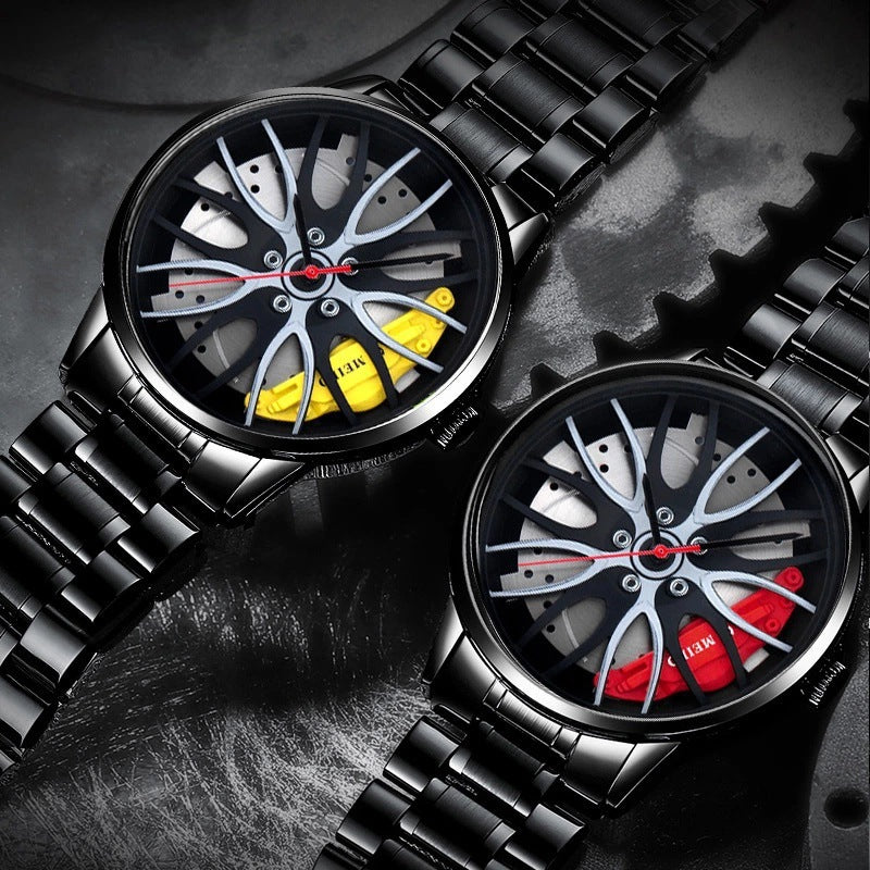 Men's Quartz Watch With Stainless Steel Strap And Single Folding Buckle, Featuring Ordinary Glass Mirror And Pointer Display