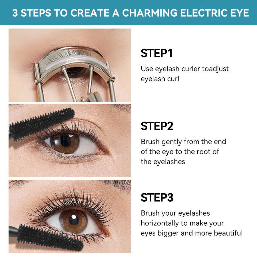 Mascara In Black For Volumized Lashes, Enhancing Eye Definition And Length