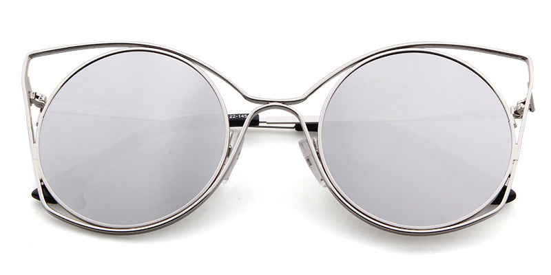 Women's Round Frame Full Frame Sunglasses With Ac Lens Material In Golden, Perfect For Spring