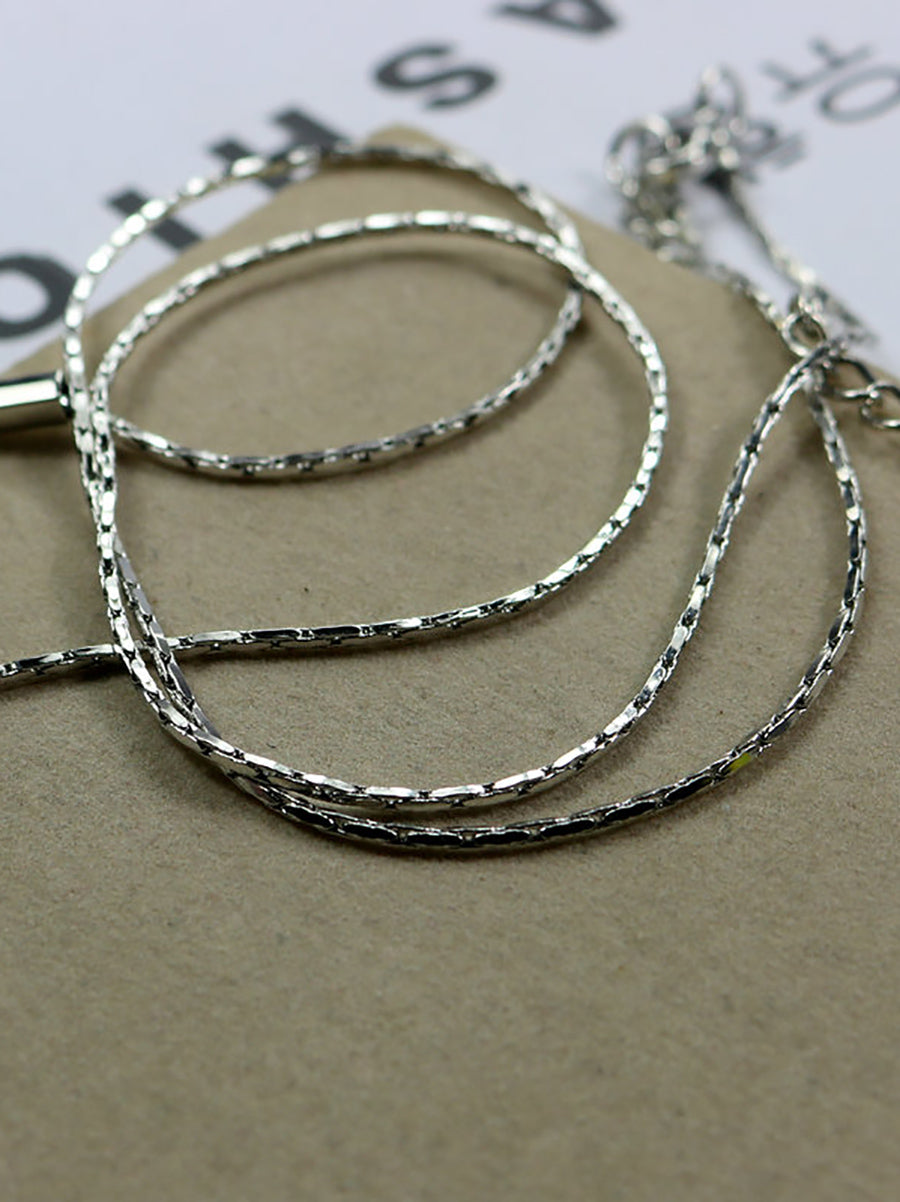 Women Fashion Geometric Ball Triangle Necklace