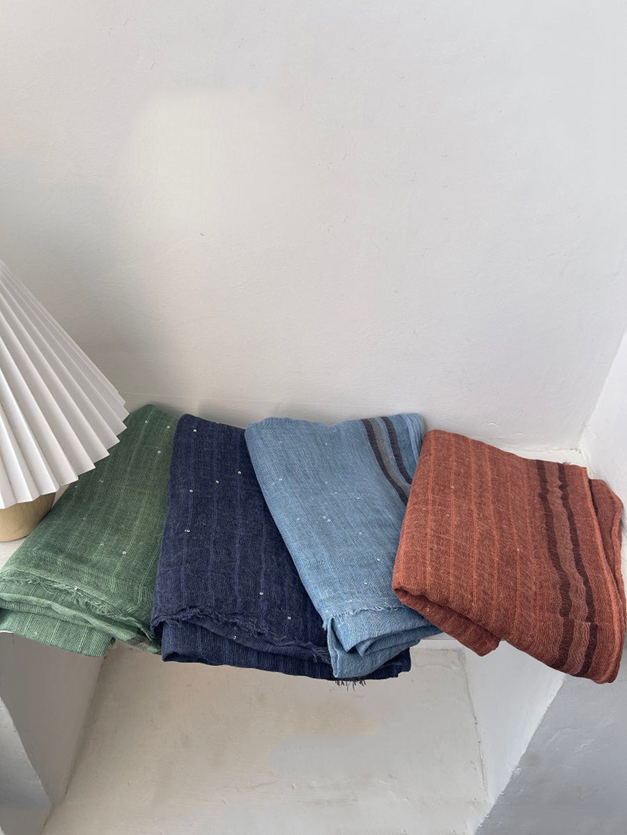 Women Summer Worn Pure Color Shawl Scarf