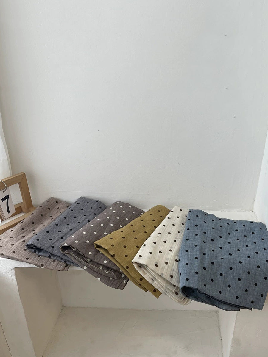 Women Artsy Vintage Dot Scarf Shawl