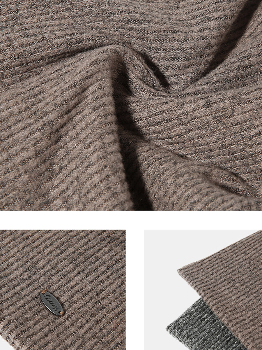 Women Autumn Warm Pure Color Knitted Hat