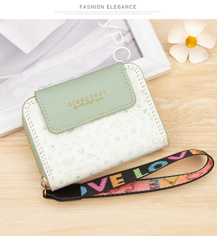 Women’s PUR Cat Card Holder Wallet, Stylish And Durable