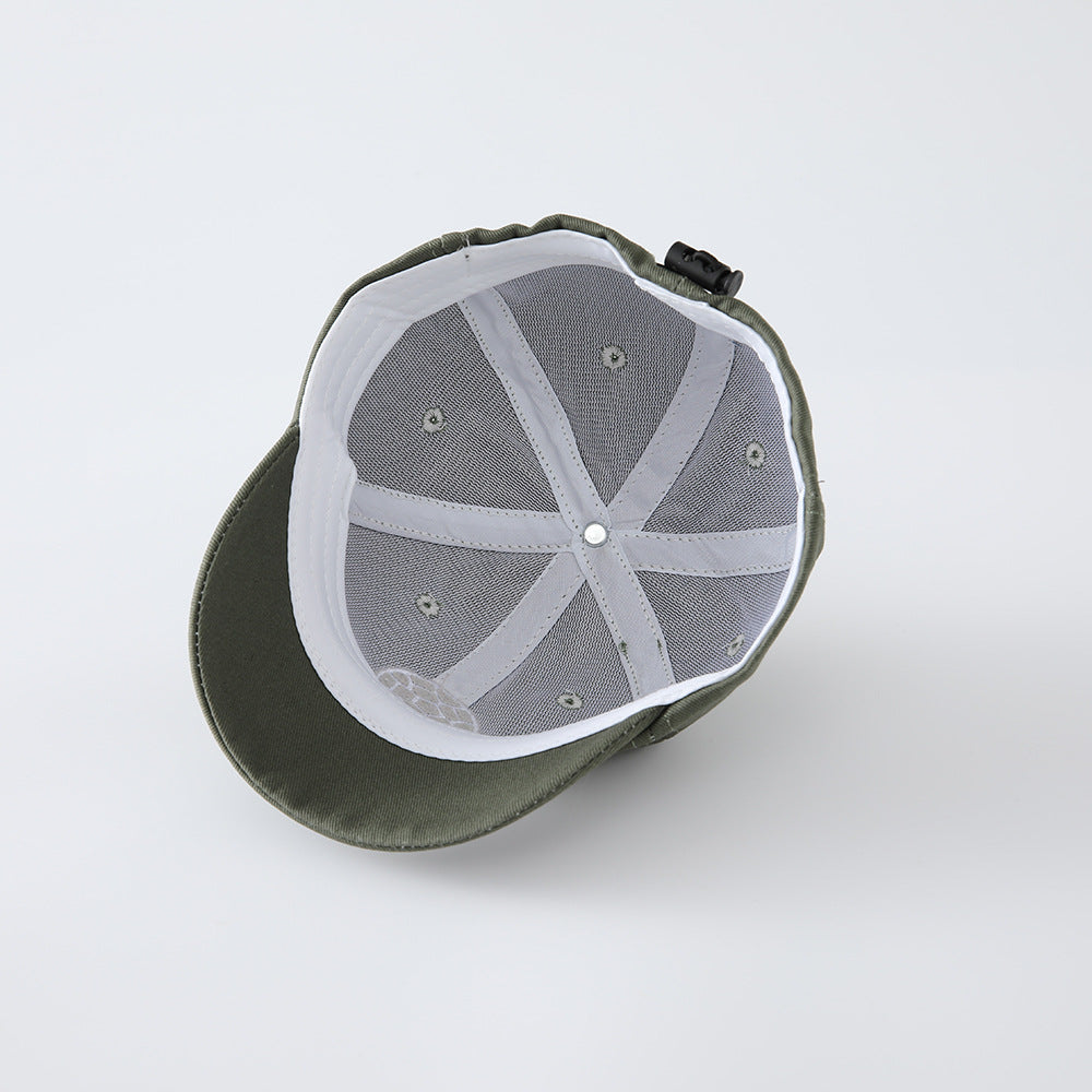 Children's Unisex Commute Baseball Cap In Green Featuring Jacquard Craft With Cotton Polyester Fabric