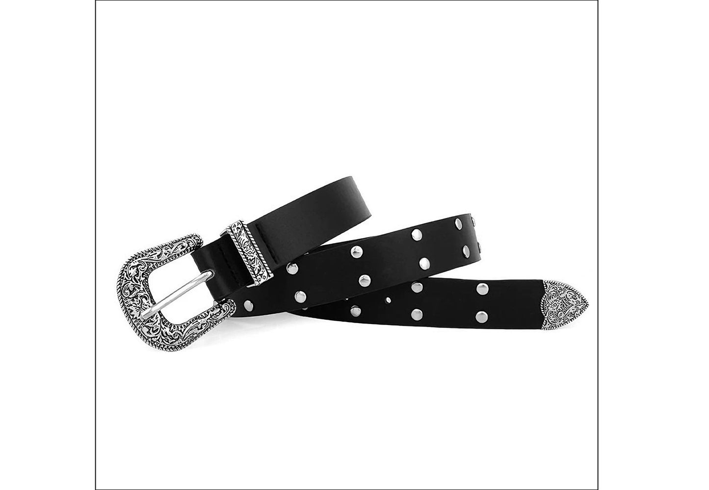 Retro Solid Color PU Leather Belt For Women With Zinc Alloy Pin Buckle