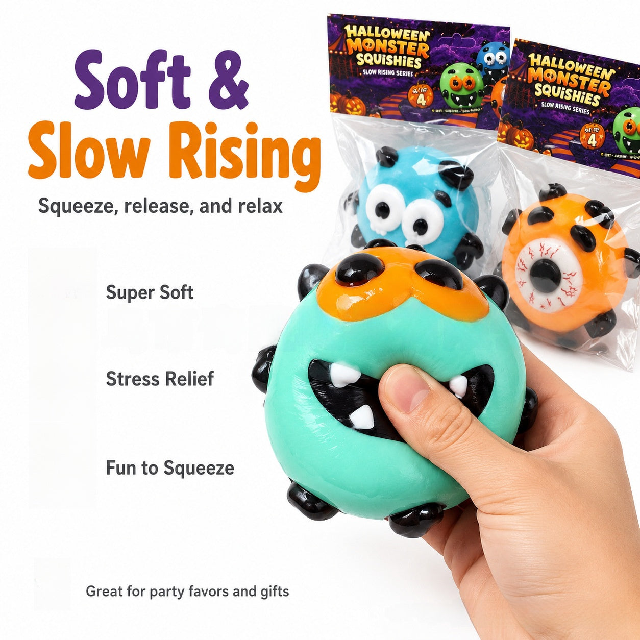 Halloween Dog Fidget Toy In Multicolor, Funny Slow Rebound Toy, 1 PCS Package