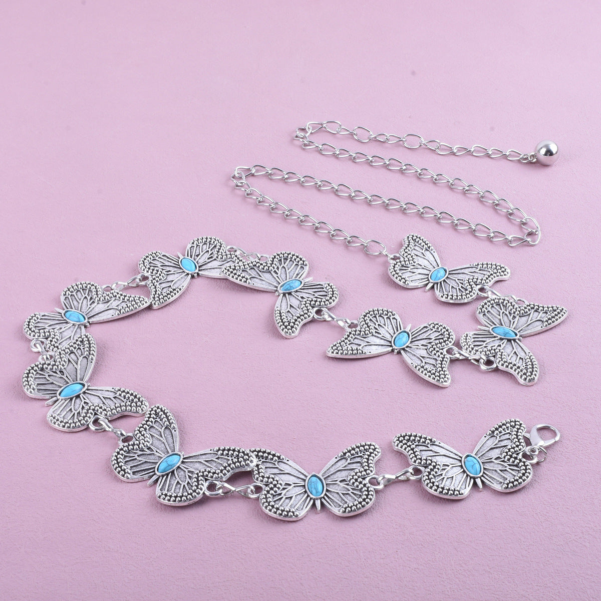 Original Design Butterfly Waist Chain For Women In Gold Metal