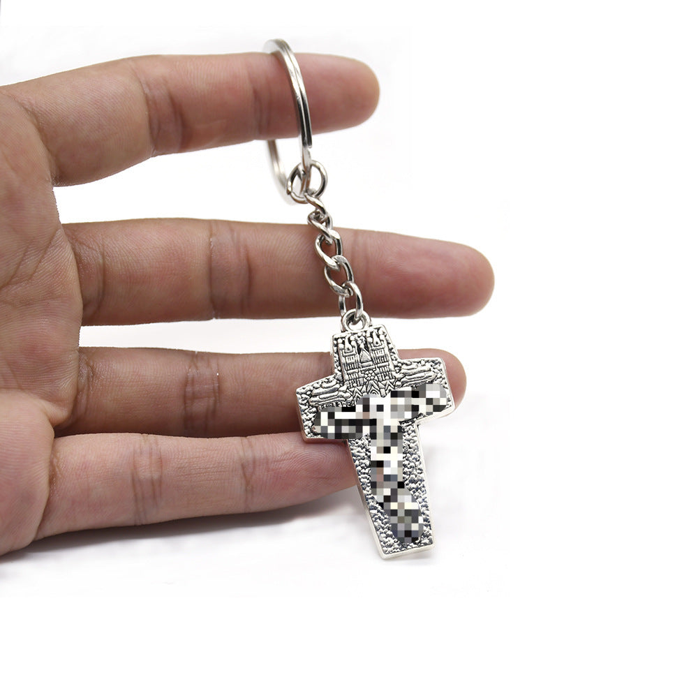 Christmas Metal Key Chain, Festive Holiday Accessory For Keys And Bags
