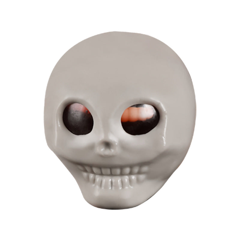 Funny Multicolor Skull Squishy Toy Made Of Soft TPR Material, Perfect Stress Relief Toy
