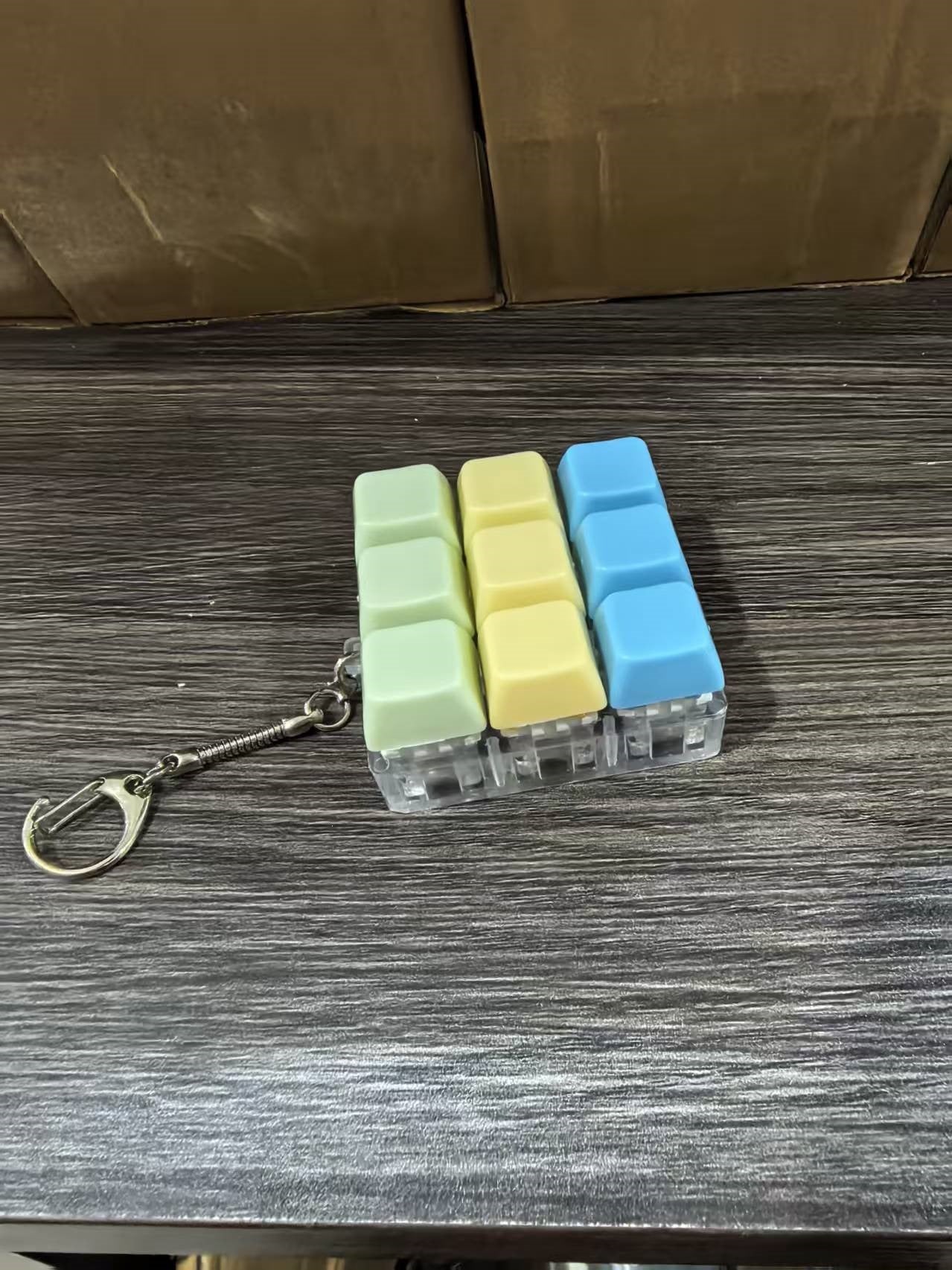 Key Pattern Fidget Toy Made Of Durable ABS Material In Natural Pink, Perfect Stress Relief Toy