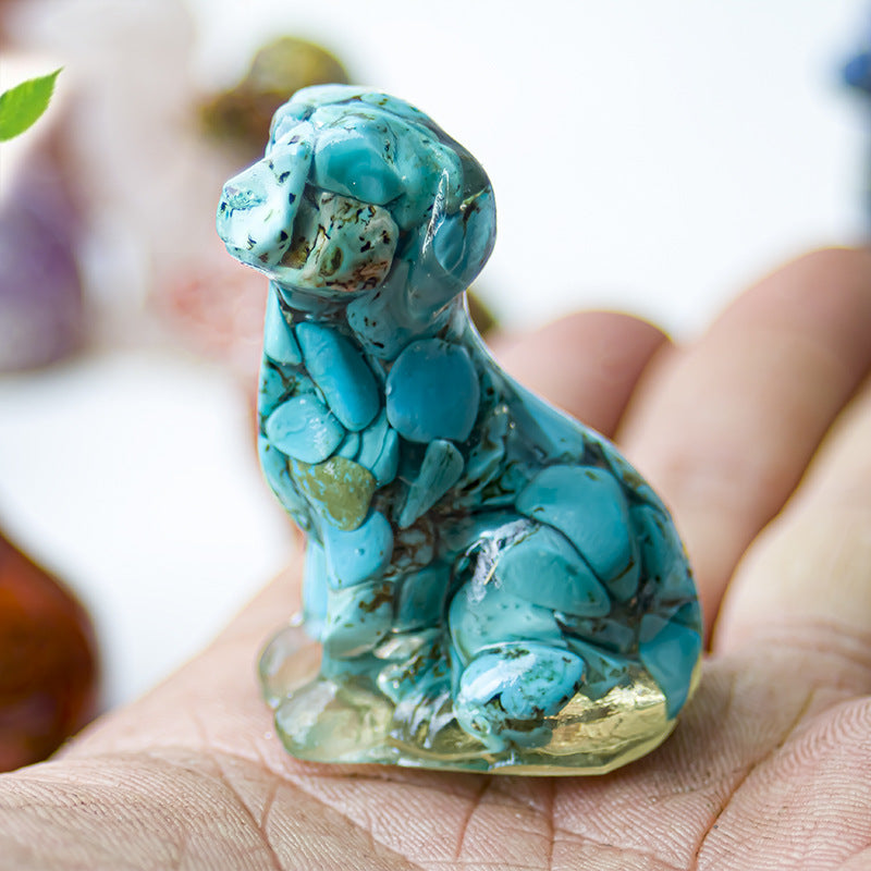 Modern Style Resin Animal Ornaments For Christmas, Perfect For Office Decoration