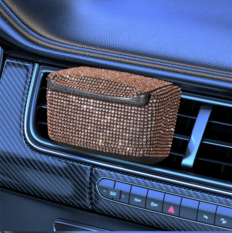Plastic Car Hanging Accessory In White, Suitable As A Car Ashtray