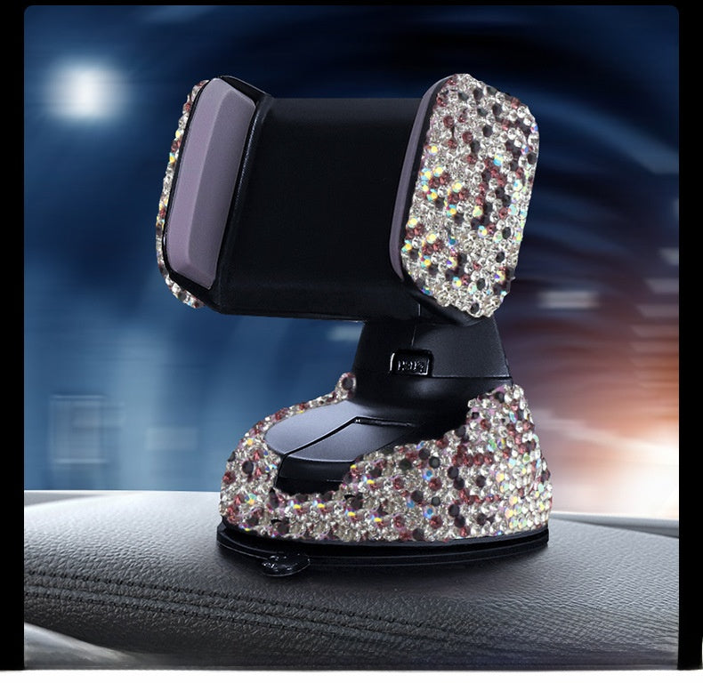 Car Phone Holder Made Of Durable Clay In White For Secure And Stylish Vehicle Use
