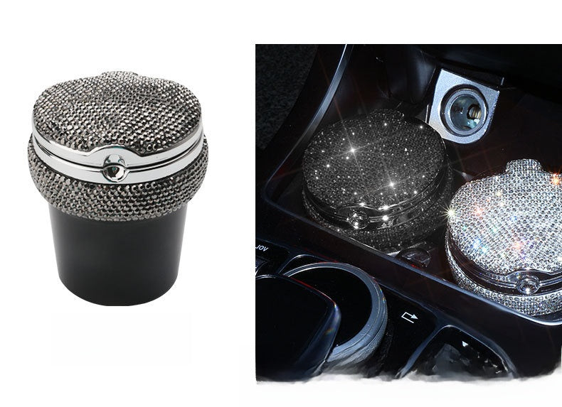 Apple Aluminum Car Ashtray In White With Car Interior Decorations