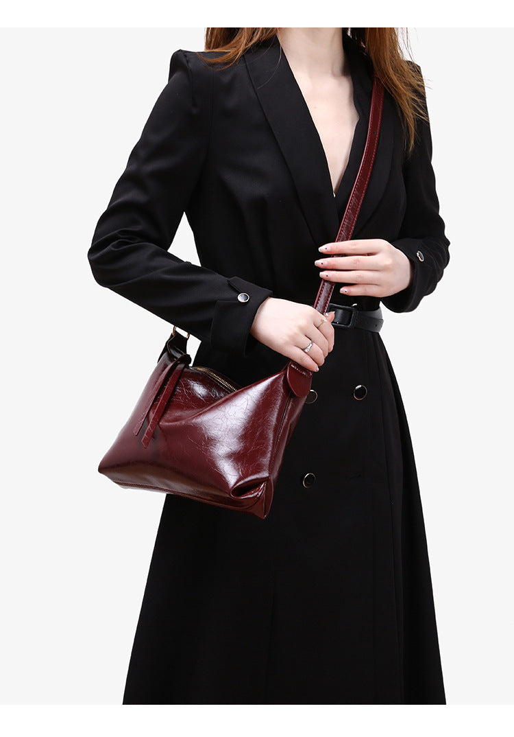 Women’s Square PU Leather Tote Bag With Sewing Thread Detail, Large Capacity, Single Shoulder Strap