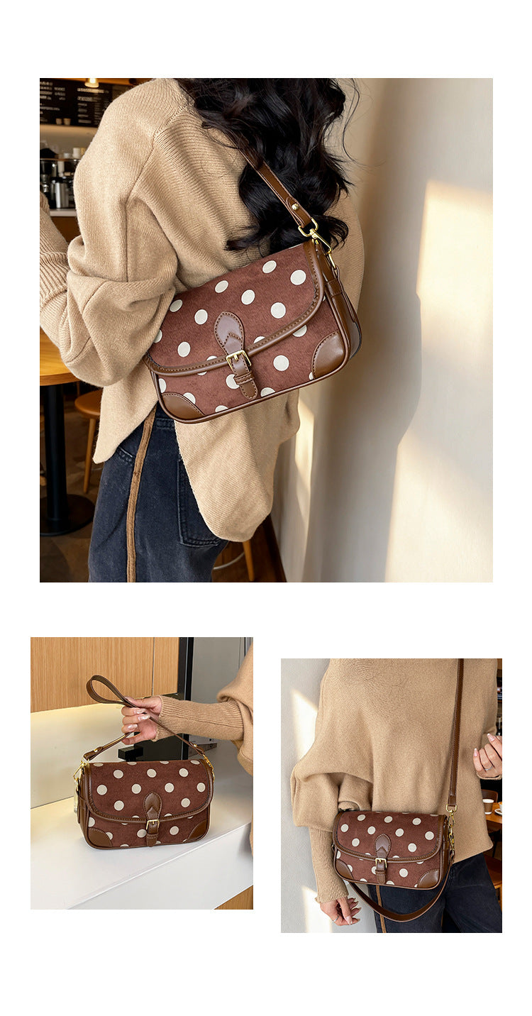 Women’s Square Crossbody Bag With Sewing Thread Detail, Single Shoulder Strap, Perfect For Autumn
