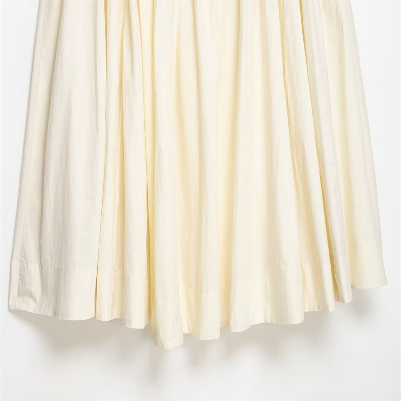 Solid Color Casual Polyester Summer Skirt Featuring Asymmetrical Craft With Loose Fit In Irregular Skirt Style