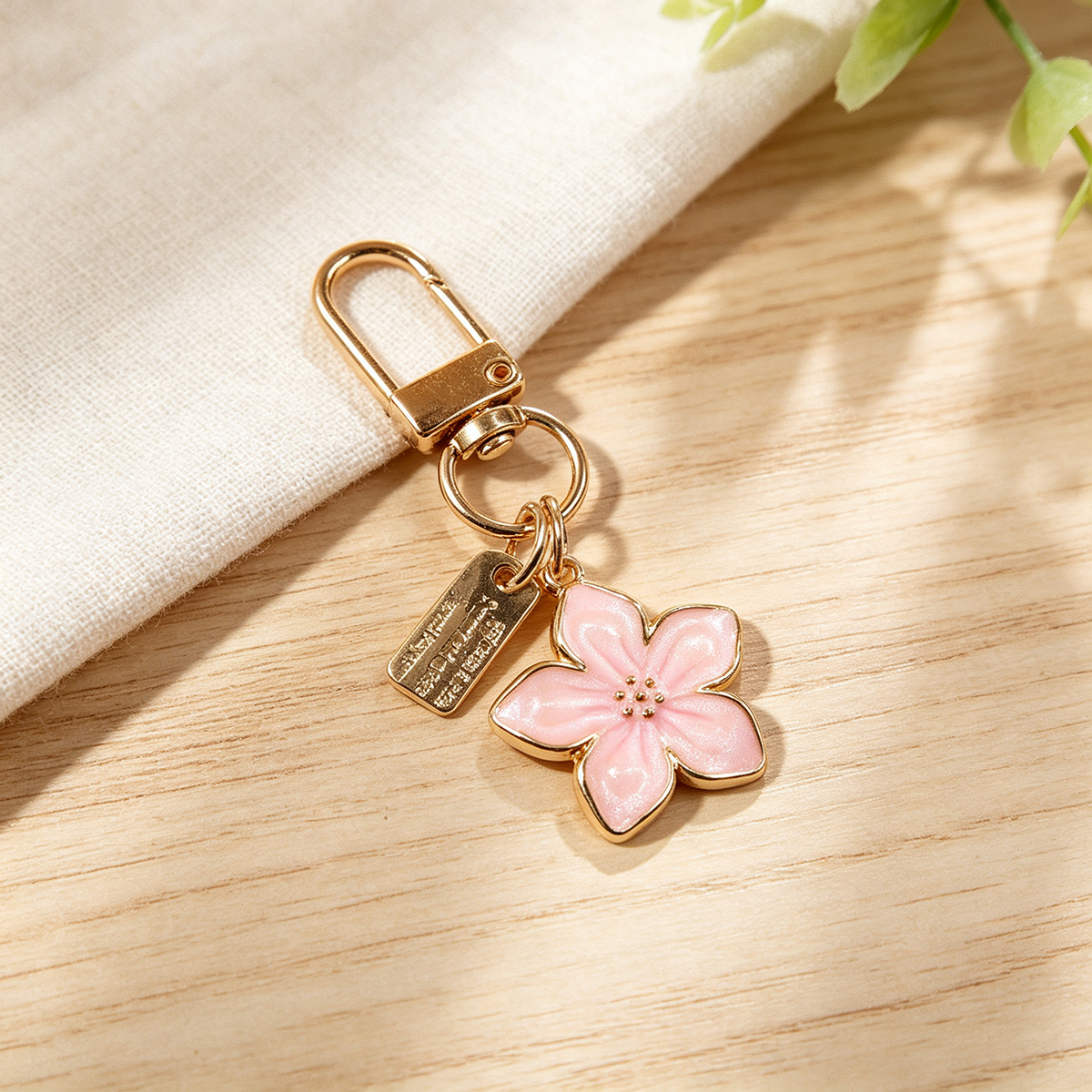 Llaveros De Flores Artesanales En Aleación Con Patrón Floral, Estilo Moderno Y Diseño Elegante Para Colgar