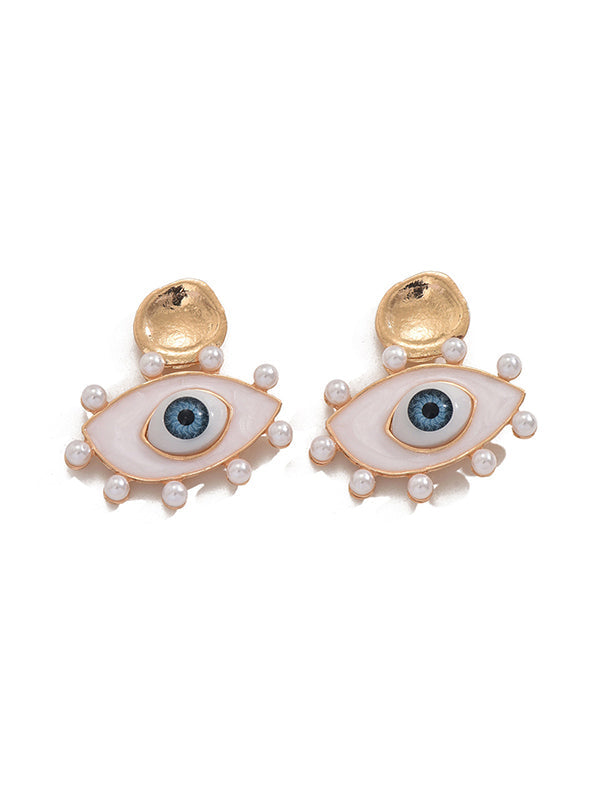 Eye Shape Geometric Earrings Accessories