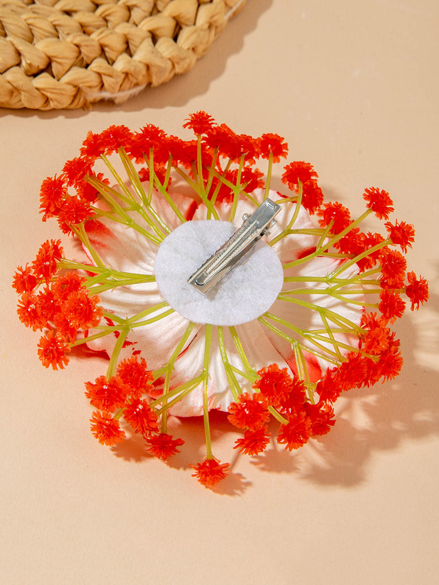 Three-Dimensional Flower Hair Clips