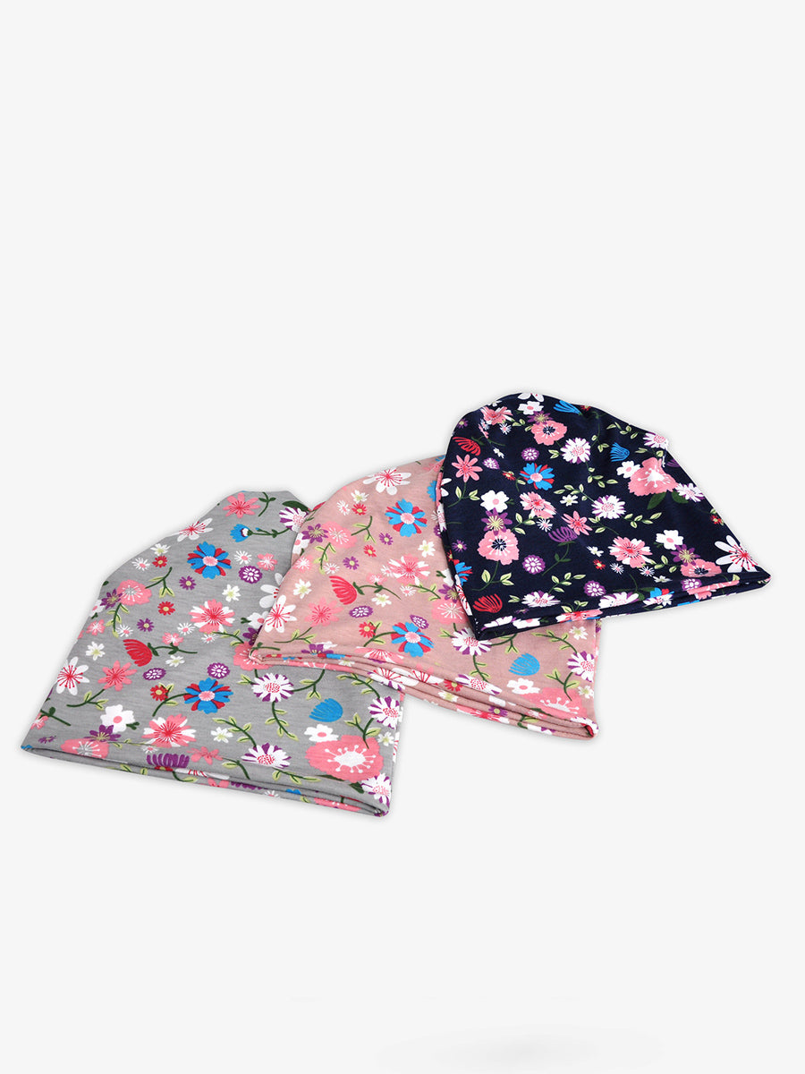 Women Summer Flower Elasticity Hat