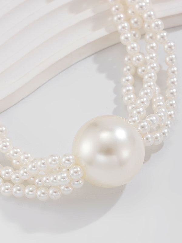 Beaded Solid Color Dainty Necklace Necklaces Accessories