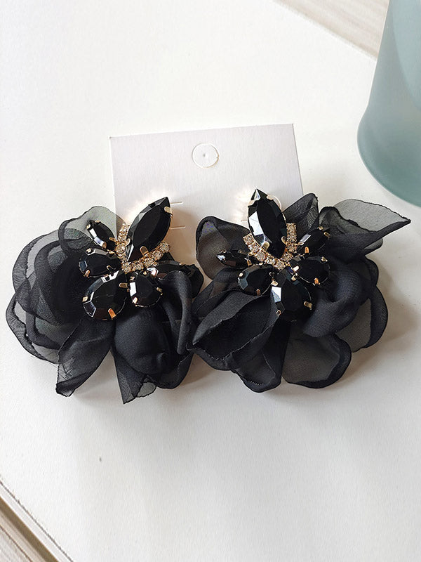 Flower Shape Drop Earrings