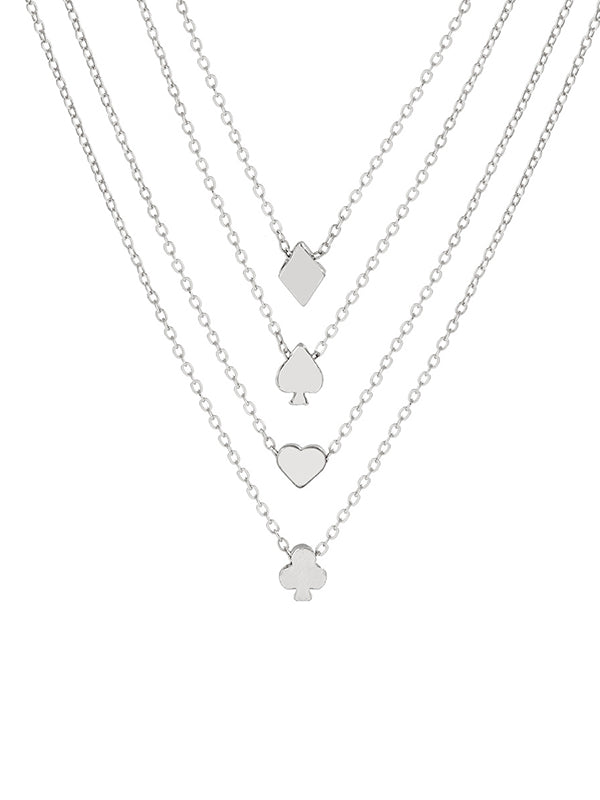 Chains Geometric Layered Necklaces Accessories