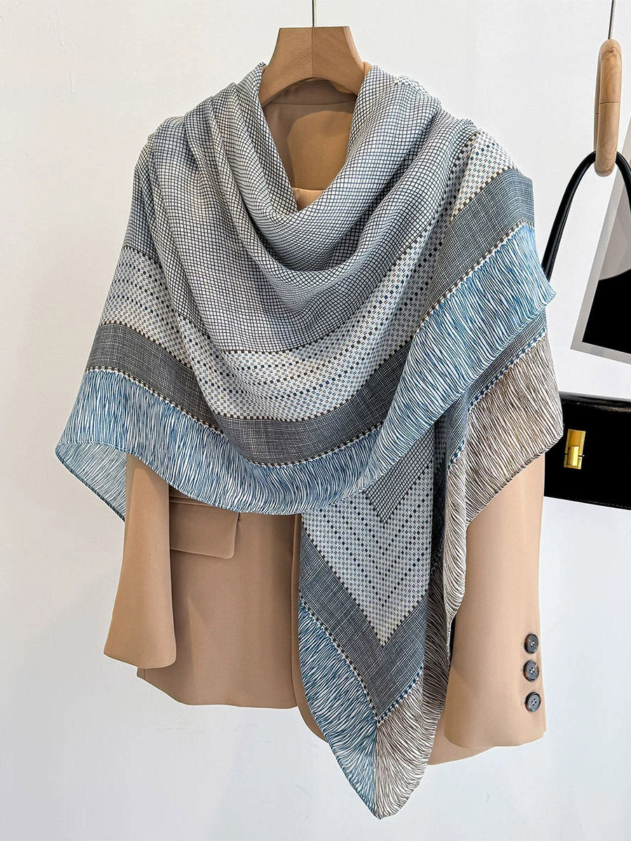 Striped Shawl&Scarf